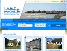 Tablet Screenshot of lamyimmobilier.com